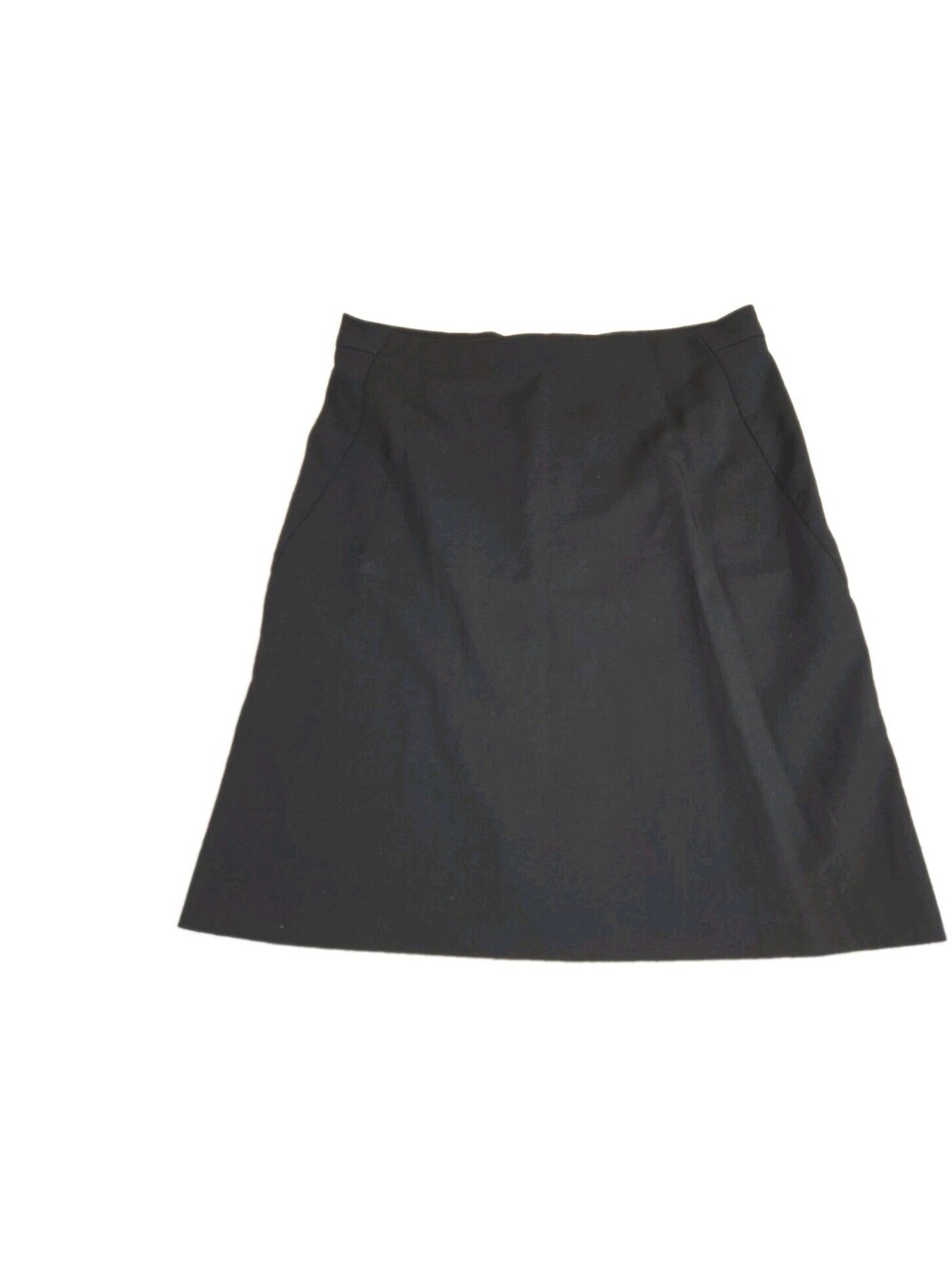 Brooks Brothers Black Skirt Womens 12 Wool Basic Straight Office Career Luxury